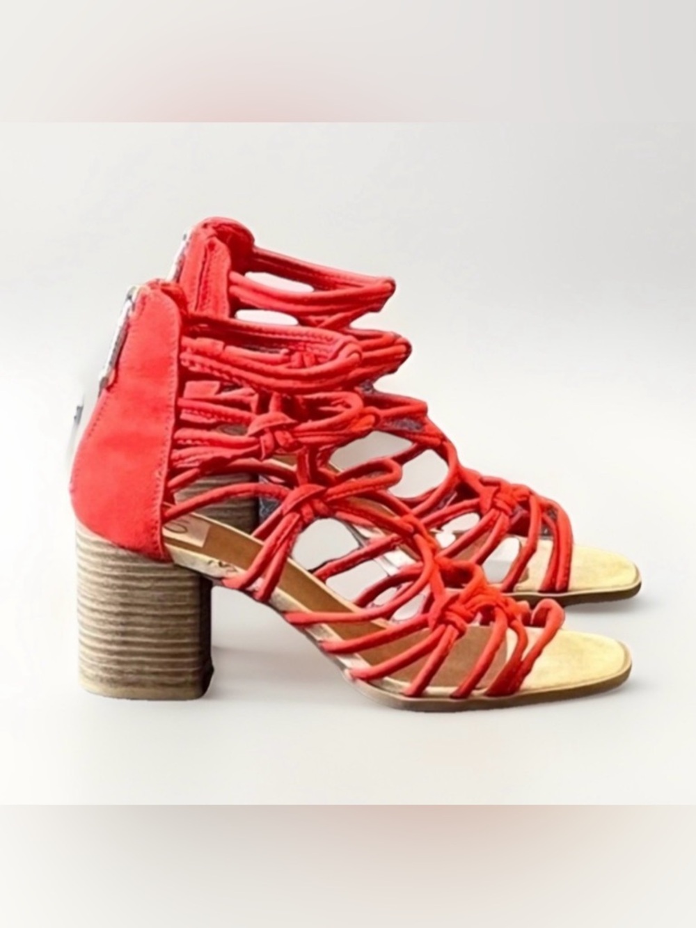 DV Dolce Vita Orange Strappy Heels Sandals